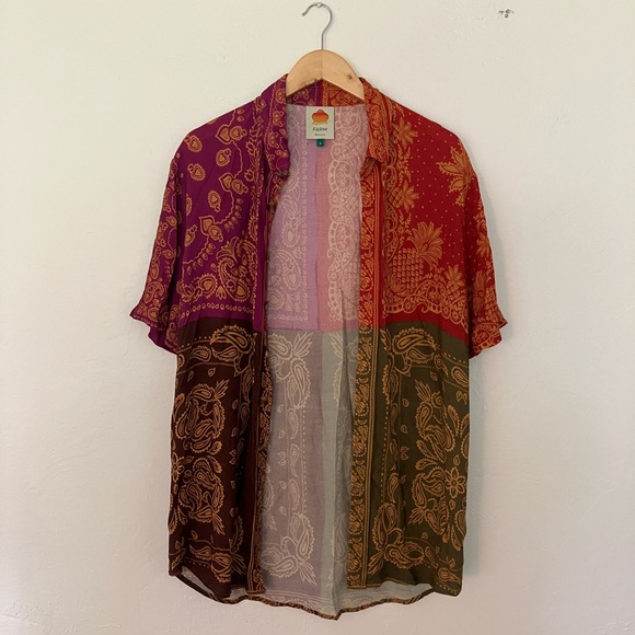 FARM Rio Multicolor Patchwork Top - Picture 8 of 8